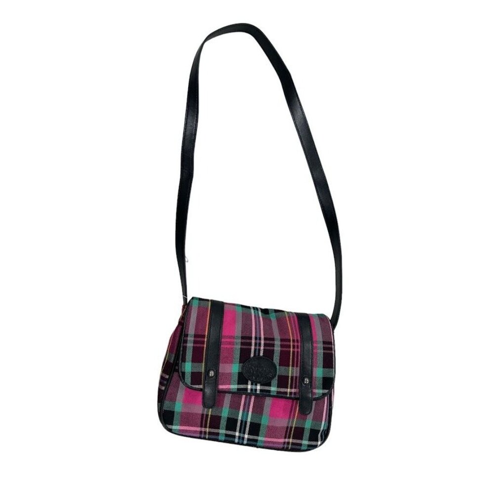 Children's Place  Plaid Crossbody Bag With Adjustable Strap & Buckle Closure